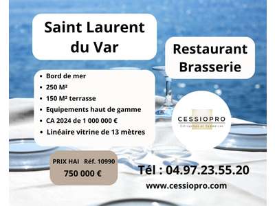 Vente Restaurant à Saint-Laurent-du-Var