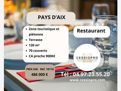 Vente restaurant traditionnel à Aix en Provence