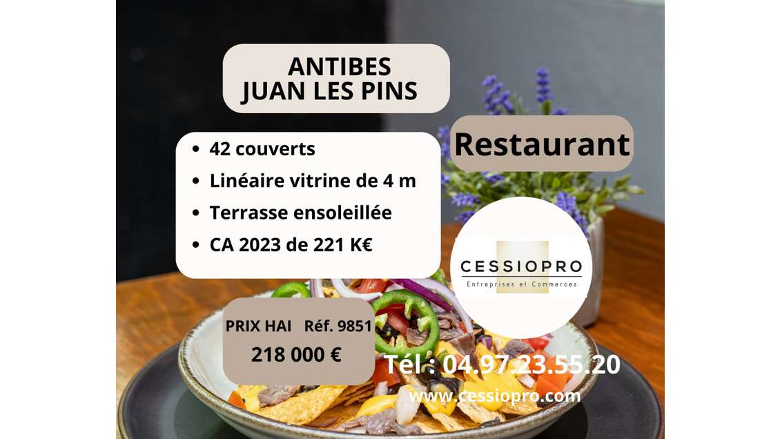 AV restaurant tradi idéal couple pro à Antibes