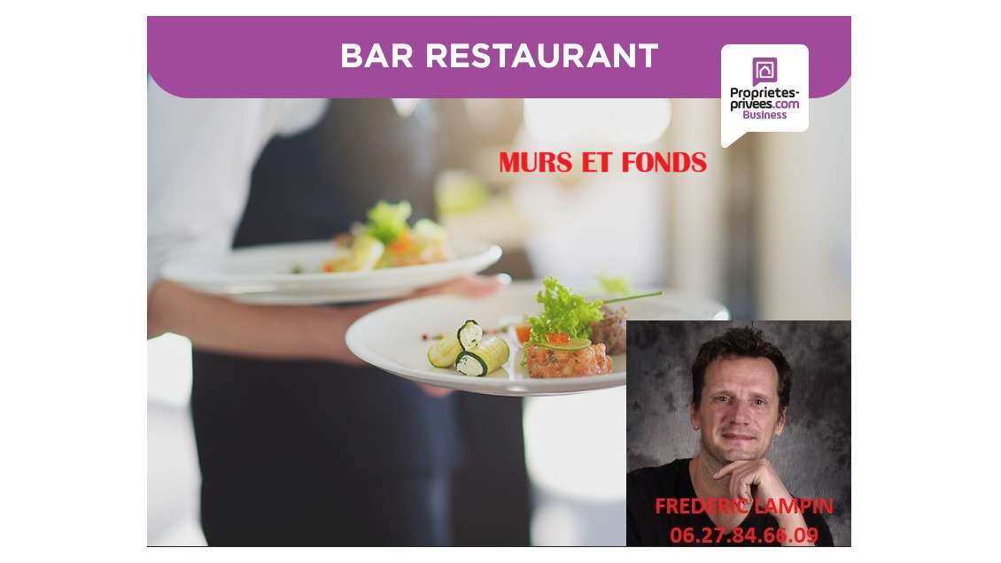 Vente murs et fonds restaurant de 380m² Beaujolais