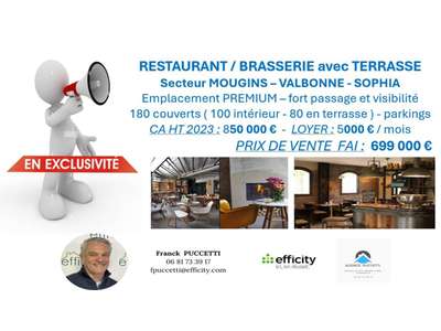 Vente Restaurant à Valbonne