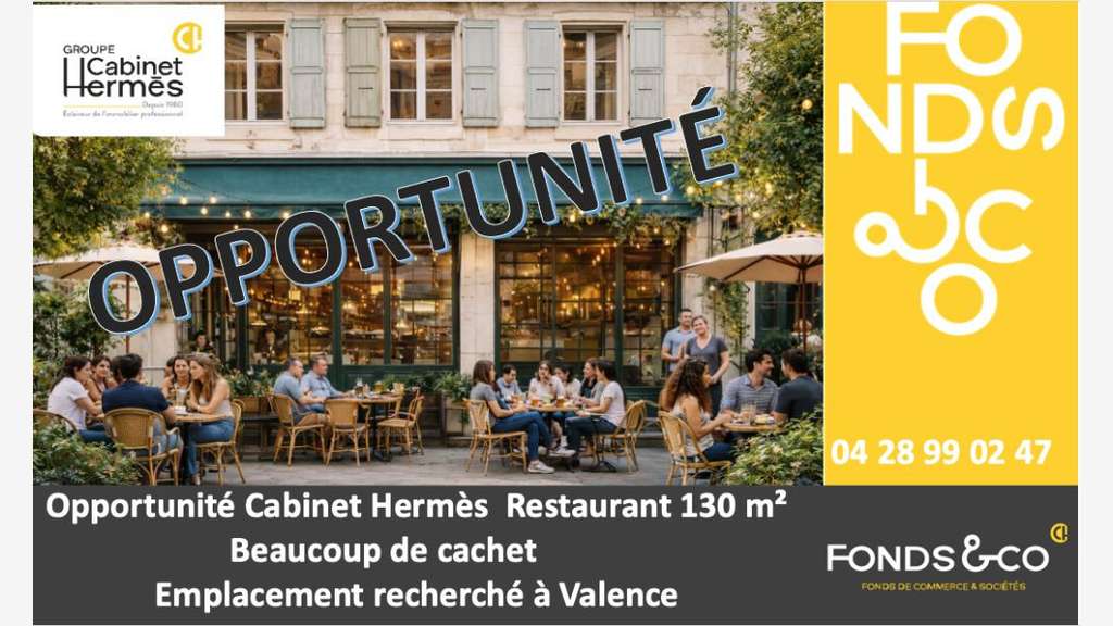 Vente restaurant en centre-ville de Valence