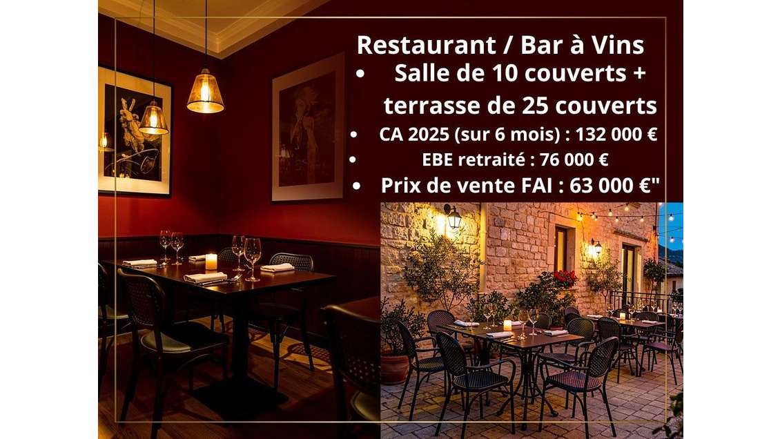 AV restaurant bistronomique village très prisé 06