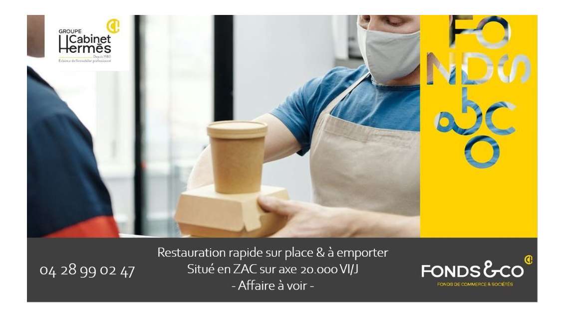 Vente bar brasserie en ZAC à Montélimar centre