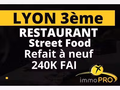 Vend restauration situé sur un axe passant Lyon 3
