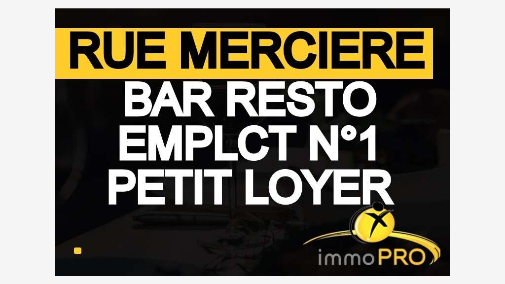 Bar restaurant 150m² à vendre rue Merciere à Lyon