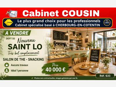 Vente salon de the très bel emplacement à Saint Lô