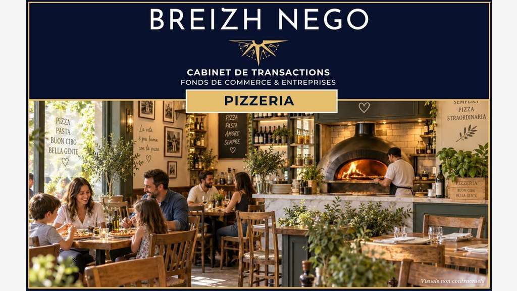 A VENDRE - PIZZERIA commune charmante du Morbihan