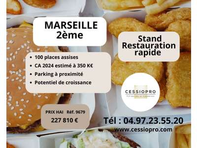 Vente Restauration rapide à Marseille 2e
