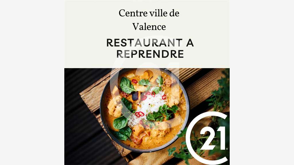 A vendre restaurant avec terrasse à Valence (26)