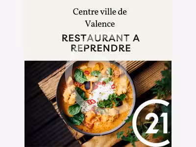 A vendre restaurant avec terrasse à Valence (26)