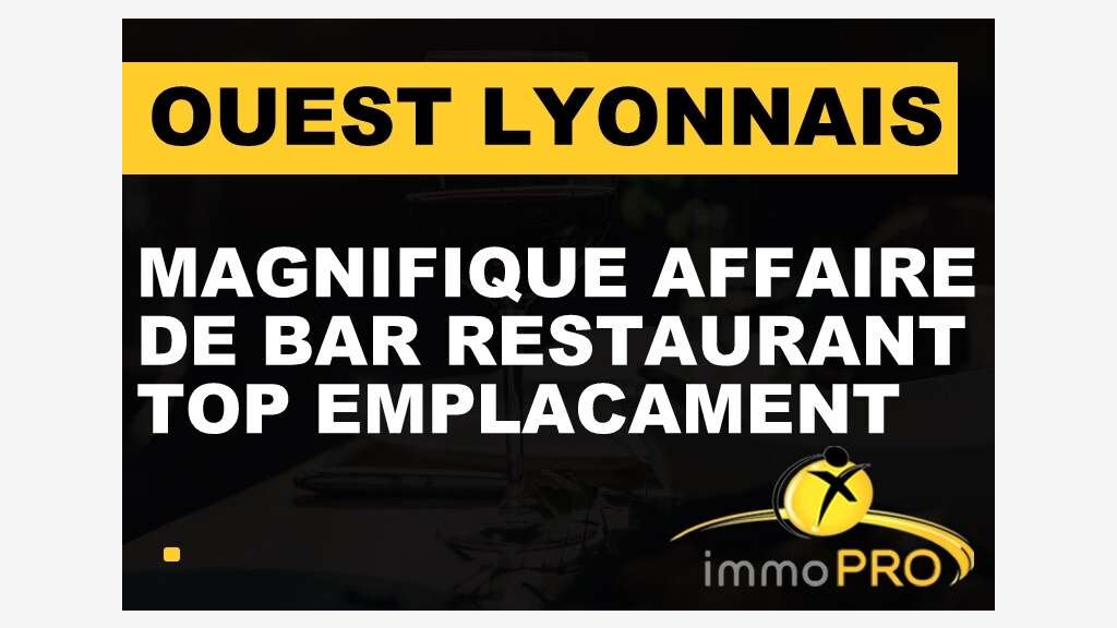 Vente bar restaurant terrasse à Chaponost