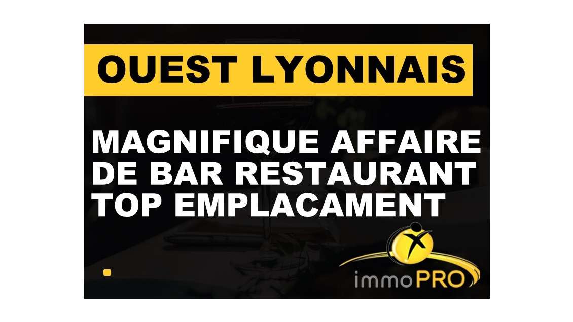 Vente bar restaurant terrasse à Chaponost