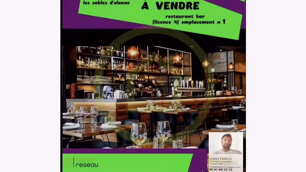 A céder restaurant de renom aux Sables d'Olonne