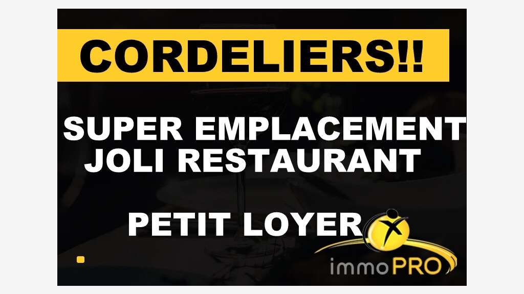 AV restaurant très bien situé Lyon Cordeliers