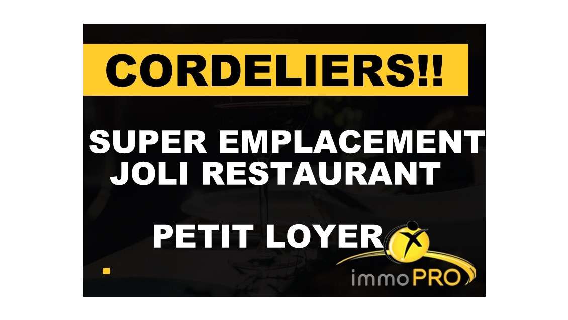 AV restaurant très bien situé Lyon Cordeliers