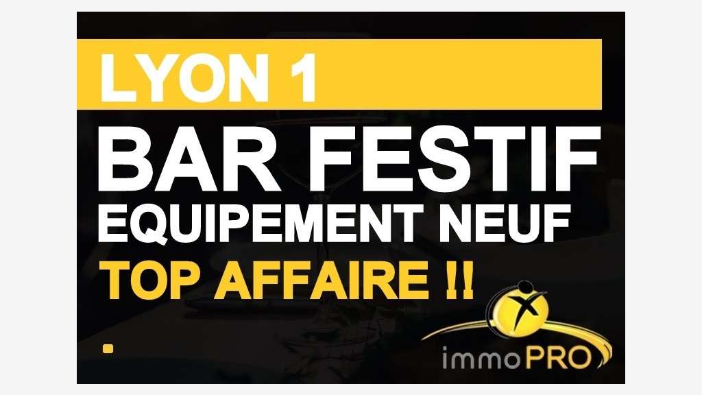 A vendre bar à cocktails festif à Lyon 69001