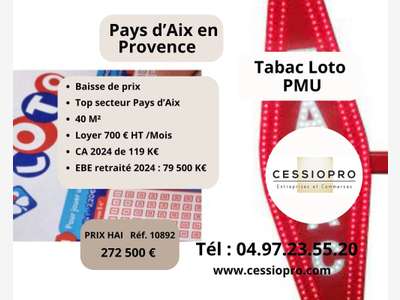 Vente FDC Tabac Loto PMU Pays d'Aix en Provence