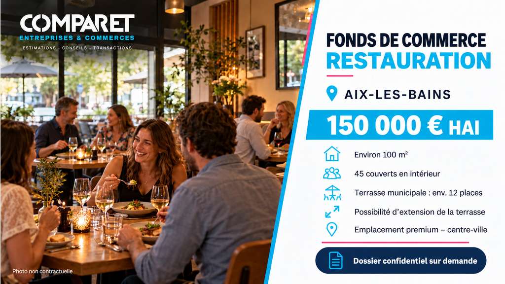 FONDS DE COMMERCE RESTAURATION ? AIX-LES-BAINS