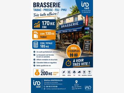 Vente très belle affaire bar tabac à Albert