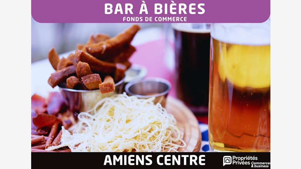 Vente bar à bières 110 places Amiens centre-ville