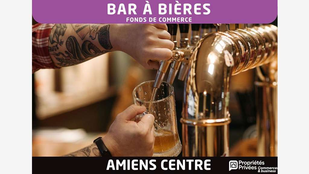 Vente bar à bières 110 places Amiens centre-ville