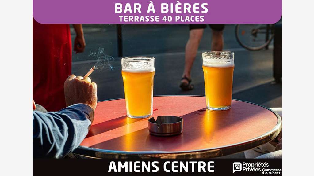 Vente bar à bières 110 places Amiens centre-ville