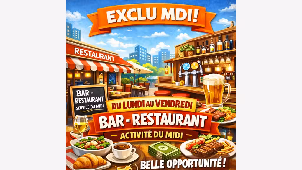 Vente restaurant bar du midi à 45mn d'Angers