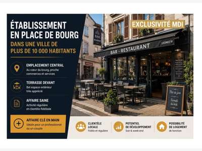 Vente restaurant bar du midi à 45mn d'Angers