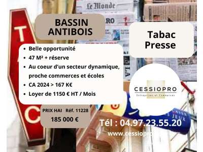 Vente Bar - Brasserie - Tabac à Antibes