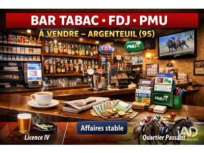 Vente Bar - Brasserie - Tabac à Argenteuil