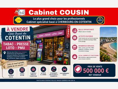 Vente FDC tabac presse PMU à Barneville-Carteret