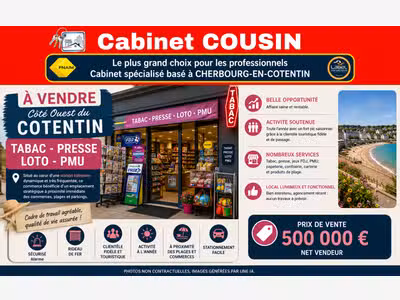 Vente FDC tabac presse PMU à Barneville-Carteret