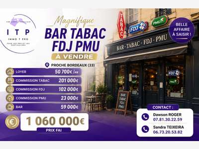 AV bar tabac FDJ PMU en périphérie de Bordeaux