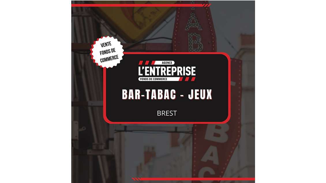 Vente bar tabac loto jeux PMU Bretagne Finistère