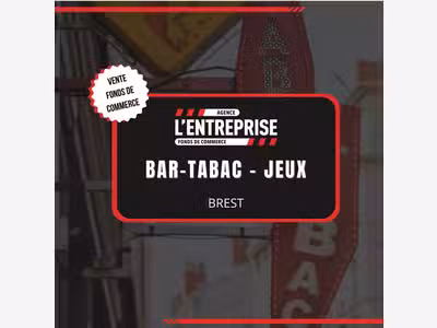 Vente bar tabac loto jeux PMU Bretagne Finistère