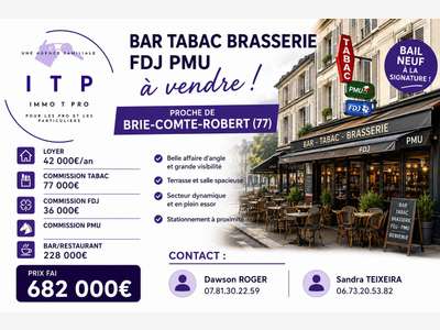AV beau bar brasserie tabac FDJ PMU belle ville 77