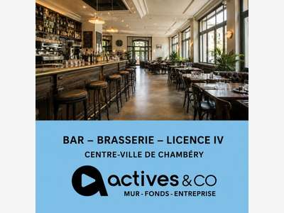 Vente bar brasserie à Chambéry Centre ville 73