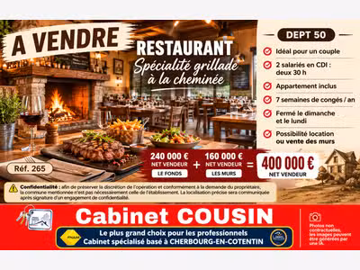 Vente restaurant grill à Cherbourg-En-Cotentin