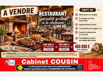Vente restaurant grill à Cherbourg-En-Cotentin