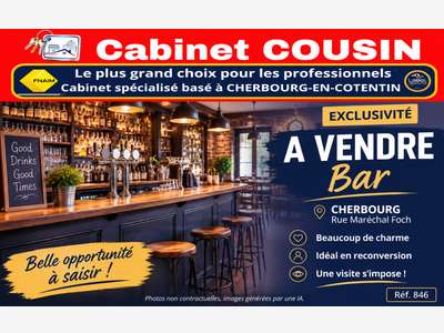 Vente bar pur de charme à Cherbourg rue Foch