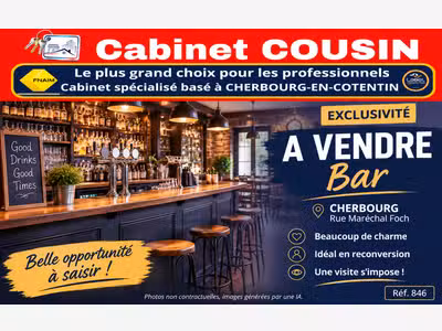 Vente bar pur de charme à Cherbourg rue Foch