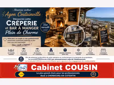 Vente crêperie et bar à manger à Agon Coutainville