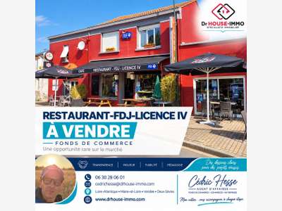 AV restaurant bar lic IV 162m² empl strat Falleron
