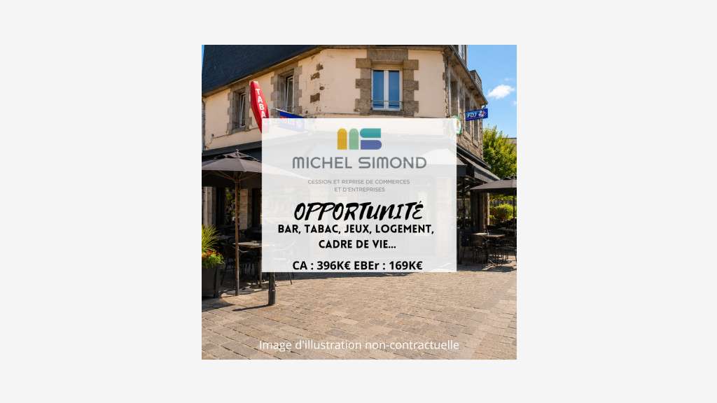 Vente bar tabac FDJ place centrale en Finistère