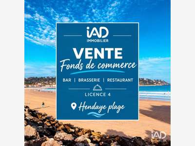Vente bar brasserie face océan à Hendaye Plage