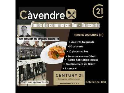 Vente Bar - Brasserie - Tabac à Louhans