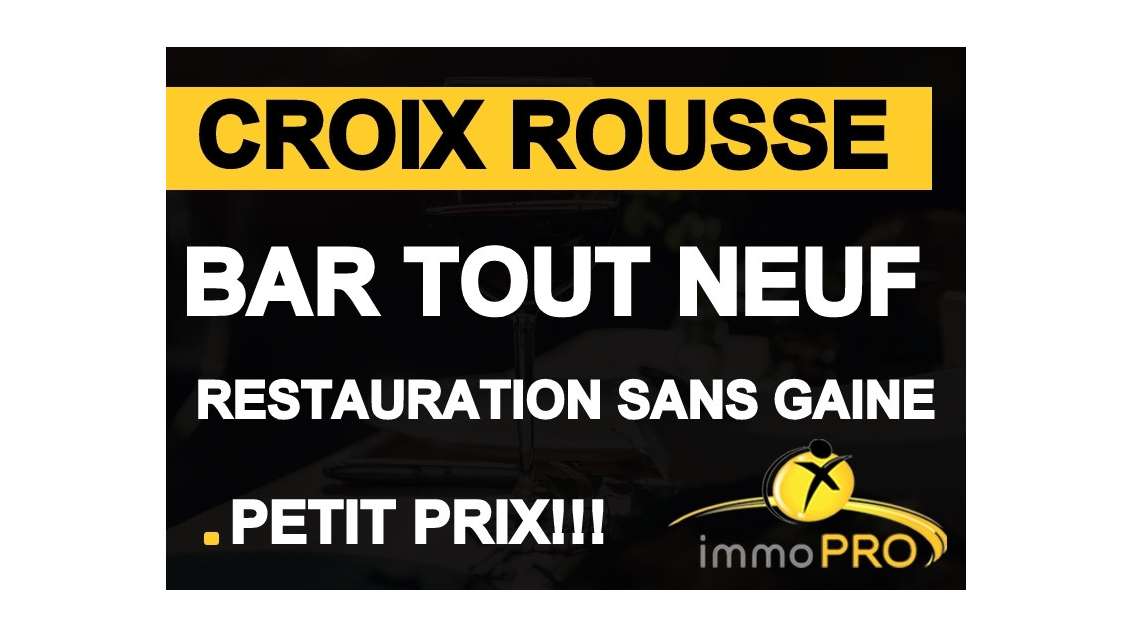 Vente magnifique bar pur à Lyon Croix Rousse