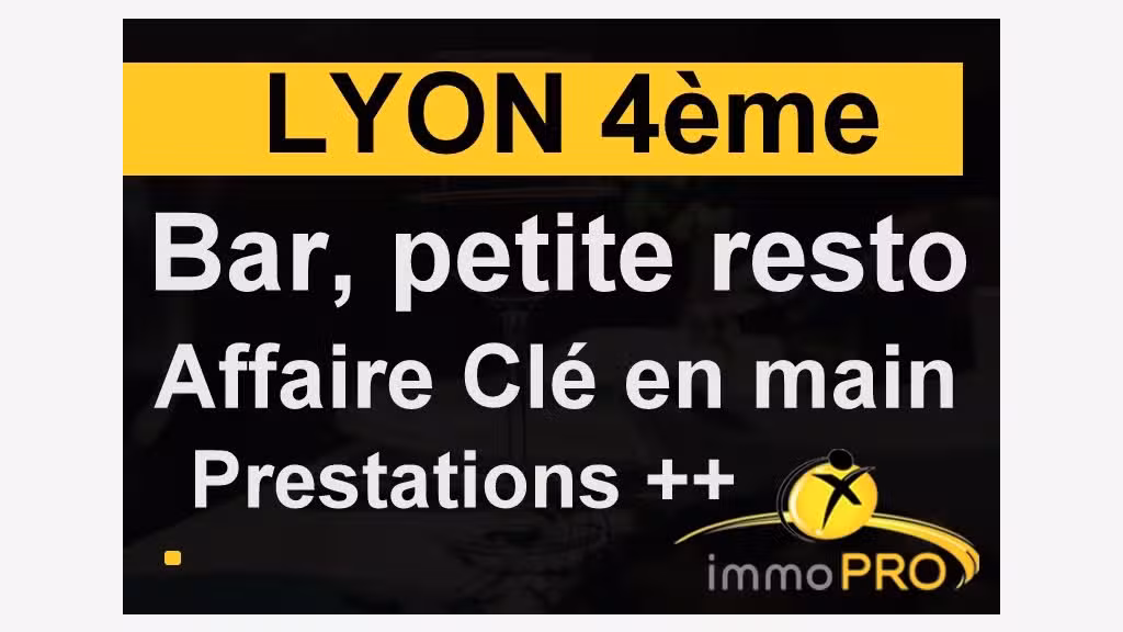Bar pur à vendre à Lyon 4ème 