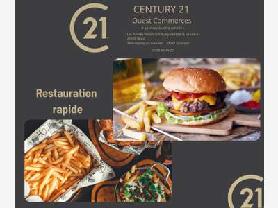 Vente restaurant snack 56m² empl strat à Lanester